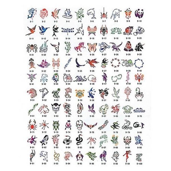 Paasche SB-9 100 Designs Tattoo Stencil Book, Paasche, Mfr#: SB-9